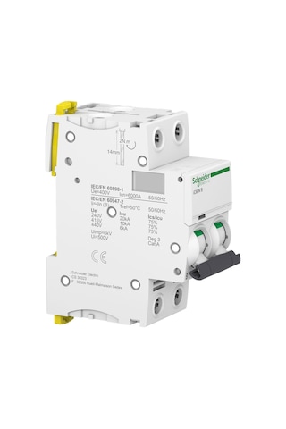 Schneider Electric Acti9 İc60N A9F74216 16A Sigorta (2P, 6Ka, C Eğrisi)