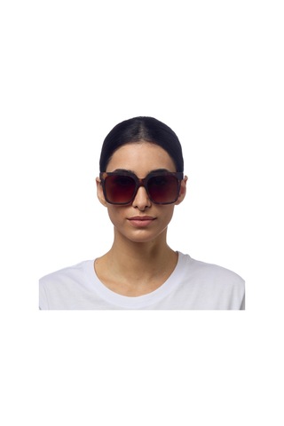 Okkia Roma Unisex Klasik Havana Güneş Gözlüğü Kahverengi Degrade Kahverengi - Leopar