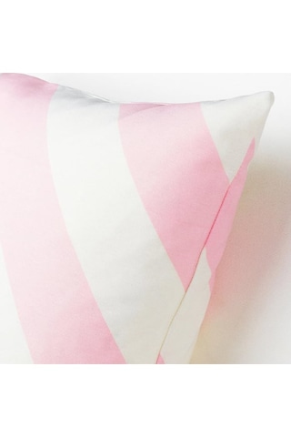 Ikea Lagermıspel Pembe-beyaz-çizgili 50x50 Cm Kırlent Kılıfı Pembe-beyaz-çizgili