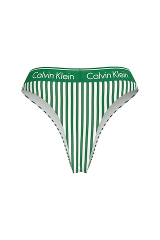 Calvin Klein Kadın Brazilian Çizgili Yeşil Bikini Altı-16027
