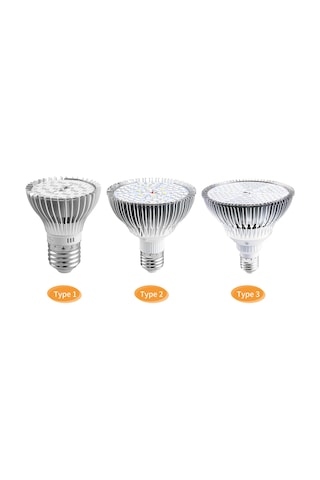 Moveevo 78 Led Tam Spektrum Bitki Işığı, Alüminyum Soğutma, E27/e14, Çiçek Ve Sukulentler İçin Gelişim Destekleyici Işık Diğer