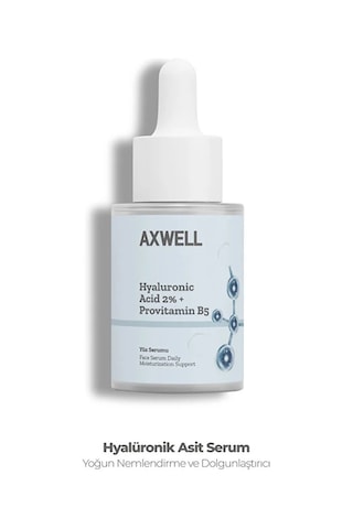 Axwell Premium Tüm Cilt Tipleri Için Yoğun Nemlendirme Bakım Serumu Hyaluronic Acid %2 B5 30 ML