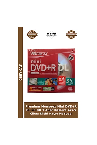 Premium Memorex Mini Dvd+r Dl 60 Dk 1 Adet Kamera Aracı Cihaz Diski Kayıt Medyasi