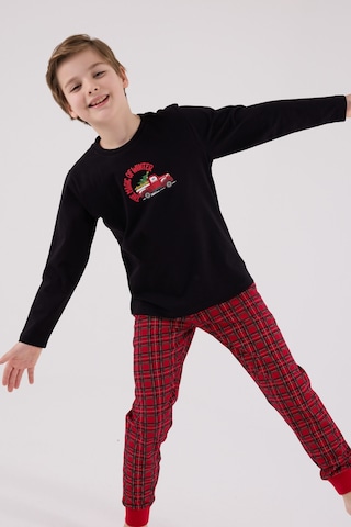 Arnetta Erkek Çocuk Siyah Pijama Takımı 5274-48535 Siyah