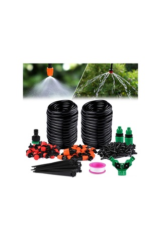 Qingmipy Otomatik Bitki Sulama Sistemi - 20m Serinletici Damla Sulama Kiti İle Bahçe Ve Saksılarınızı Kolayca Sulayın