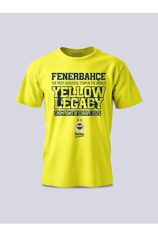 Fenerium Basket Şampiyonluk Yellow Legacy Tshı Sarı