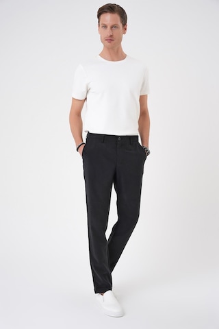 Efor Comfort Beli Lastikli Rayon Karışımlı Siyah Jogger Pantolon P 1194 Siyah