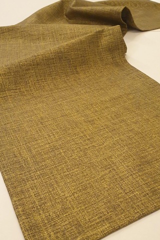 Concept Floransa Simli Keten Runner Bronz - Gold