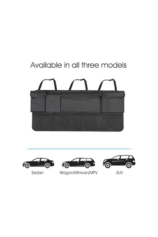 Araba Suv Arka Koltuk Genişletme Düzenleme Saklama Çantası Siyah