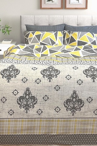 Tek Kişilik Ranforce Nevresim Takımı Lastikli Çarşaflı Modern