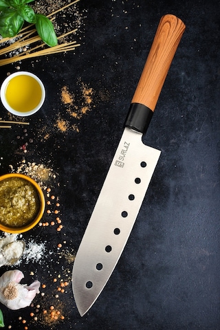 Japans Şef Bıçak Seti 2'Li Santaku Nakiri Şef Bıçağı