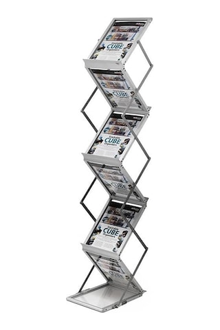 Portatif Katlanabilir Zigzag Broşür Stand 21 x 29.7 CM