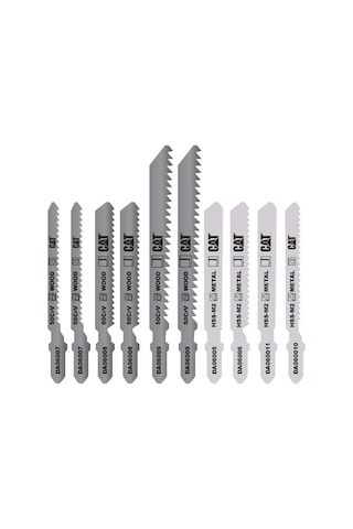 Cat Da06901 Profesyonel Metal/ahşap Hassas/kaba Kesim Dekupaj Testere Ucu 10 Parça