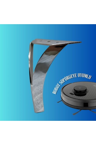 14 Cm Metal Damla Koltuk Ayağı Mobilya Ayağı Ünite Ayağı Konsol Ayağı Puf Berjer Ayağı Krom