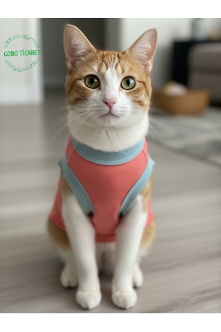 Yumuşacık Şeker Pembe Kedi Ve Köpek Kıyafeti Elbisesi Love Baskılı - Xs, S, M, L Beden