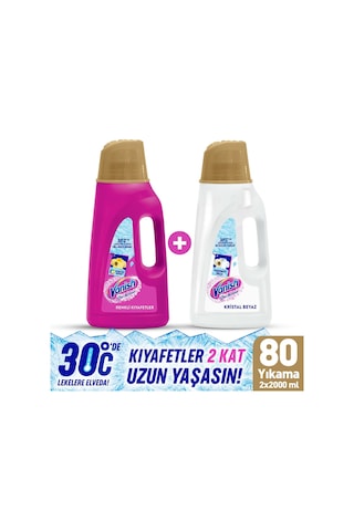 Vanish Sıvı Leke Çıkarıcı 2000 Ml Pembe + 2000 Ml Beyaz