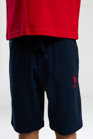 U.s. Polo Assn. Erkek Çocuk Kırmızı Bermuda Takım Us2011 Kırmızı