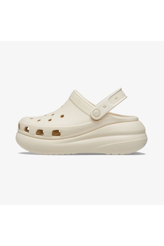Crocs Classic Crush Kadın Krem Terlik Düz 207521 Krem