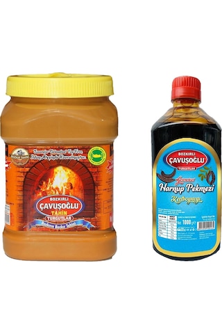 Bozkırlı Çavuşoğlu Tahin Kepekli 930 G+ Çavuşoğlu Keçiboynuzu Pekmezi 1 KG