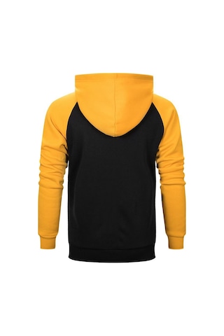 Diablo Iıı Ruhların Reaper'ı Barbar Sarı Renk Reglan Kol Kapşonlu Sweatshirt Sarı
