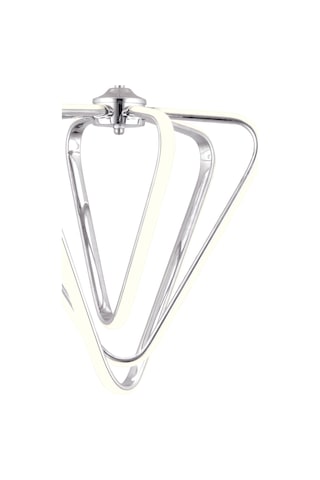 Üçgen 3lü Krom Kumandalı Ve Dimerli Beyaz, Sarı, Gün Işığı Ledli Plafonyer Avize Sb-ld-620 Krom