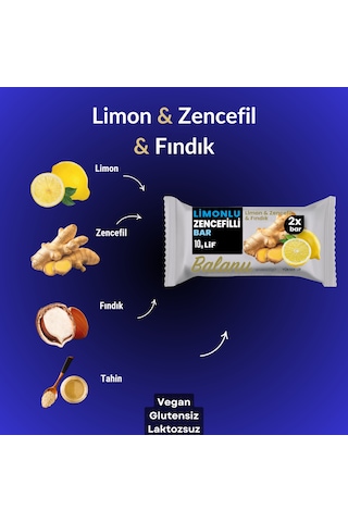 Meyveli Protein Bar Limon & Zencefil 55 Gr