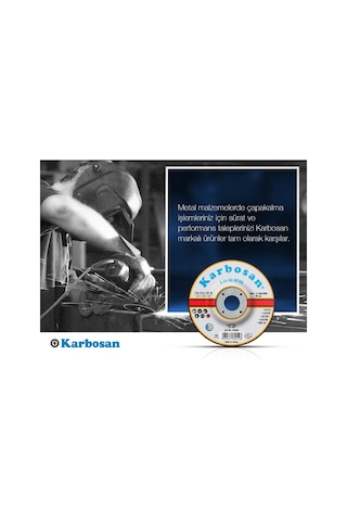 Karbosan 115 X 6.4 Metal Taşlama Taşı 10 Adet