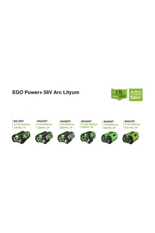 Ego Ba2800t 280wh 2p Batarya 56v 5.0 Ah