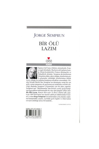 Bir Ölü Lazım - Jorge Semprun - Can Yayınları