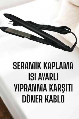Saç Düzleştirici Yıpranma Karşıtı Keratin Bakımı Seramik Kaplama