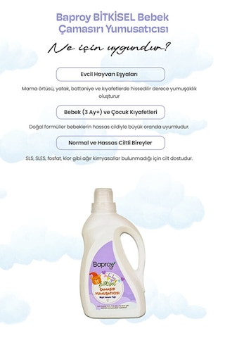 Baproy Bebek Yumuşatıcı 1000ml X 2 Adet