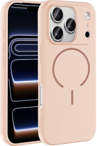Apple Apple iPhone 17 Pro Max İçin Uyumlu M-safe Özellikli Soft Renkli Elde Kaymaz Silikon Kılıf