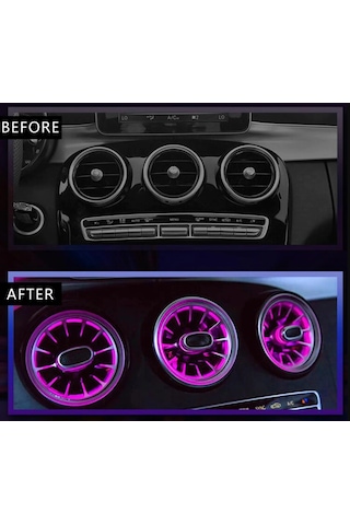 MERCEDES E VE C SERİSİ AMBİANS AYDINLATMALI HAVALANDIRMA
