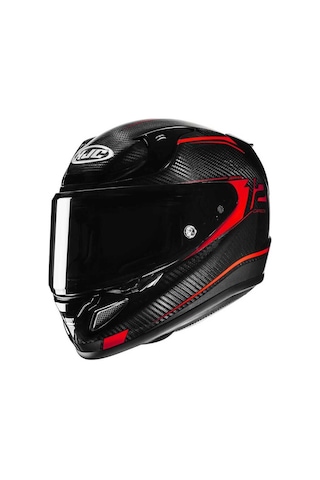 Hjc Rpha12 Carbon Keres Mc1 Kapalı Kask Kırmızı - Siyah
