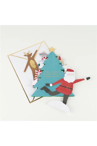 Meri Meri - Festive Honeycomb Tree Card - Yeni Yıl Ağacı Tebrik Kartı 0 - 99