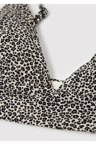 Mavi - Leopar Desenli Bikini Üstü 1914161-35130 Kahverengi