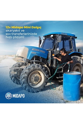 Midapo 12V Buyuk D.C Midapo Mini Dalgic Pompa