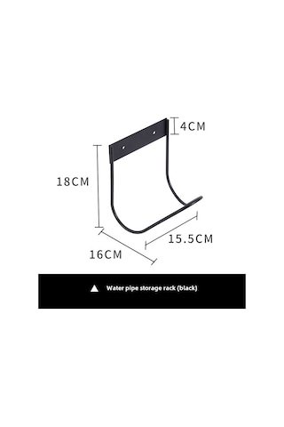 Yuntech01 304 Paslanmaz Çelik Bahçe Hortumu Saklama Rakası - Dış Mekan Su Borusu Tutucusu Duvar Tipi Siyah - Su Krani Kanca İle Organize Edin