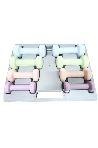 Ciwaa Çantalı Neopren Dambıl Seti 10 Kg