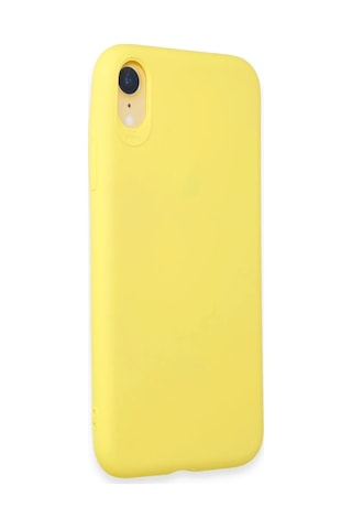 Cosmotex Newface Apple, Uyumlu iPhone Xr Kılıf First Silikon - Sarı