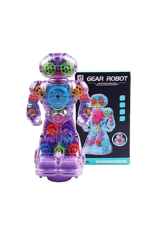 Sesli Ve Işıklı 360 Derece Dönen Oyuncak Robot