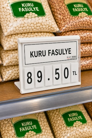 Fiyat Kasetlik Manav Kasap Şarküteri Etiketi Rakamlı Fiyatlık Ayaklı Küçük Boy 77x62 Mm Beyaz
