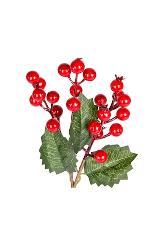 Yılbaşı Çiçeği Pike Berry Kırmızı-yeşil 30 Cm.