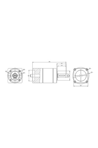 Zd Planet Redüktör Çift Kademe 40 Zde 50 T3 İ20 8 P2
