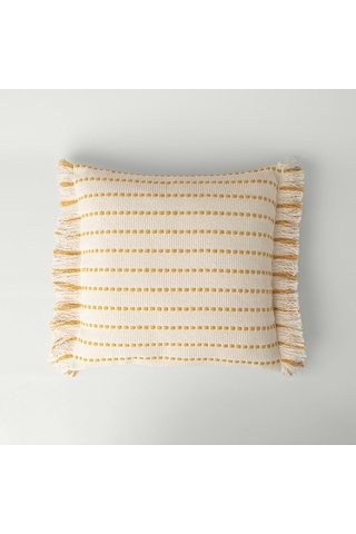 Linens Gunny 45x45 Cm Kırlent Kılıfı Hardal Hardal