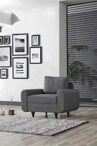 Kagu Corner Flavia Plus Köşe Takımı Berjerli Koyu Gri