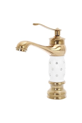 Fleko Gold Taşlı Lavabo Bataryası