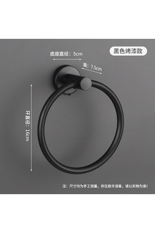 Hangfox Banyo Tuvalet Kağıdı Tutucu, Havlu Asma Demiri 304 Çelik Mat Siyah Tam Set, Dayanıklı, Kolay Kurulum, Otel Ve Ev Kullanıma Uygun Diğer