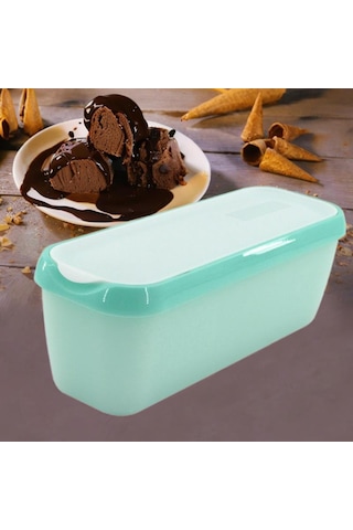 Suntek Buzdolabı Yoğurt Dondurma Kabı Yeşil 28 x 10 x 9.7 CM Yeşil