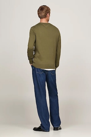 Tommy Hilfiger Erkek Bisiklet Yaka Kazak - Yeşil Green